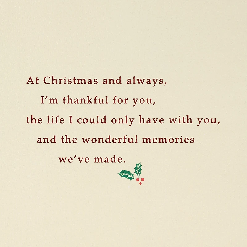 Thomas Kinkade A Time to Count Our Blessings Christmas Card for Husband for only USD 7.59 | Hallmark
