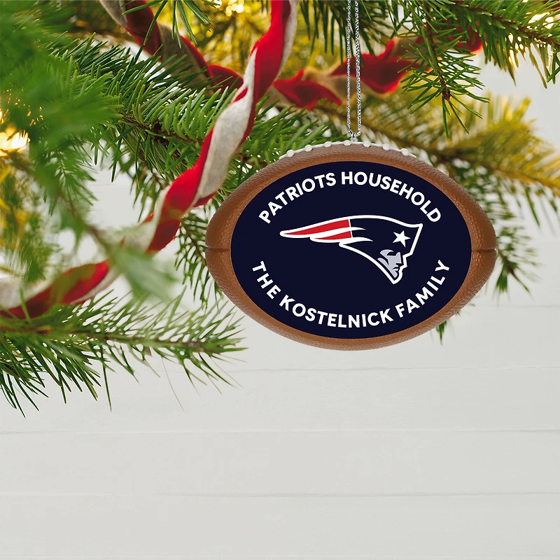 NFL New England Patriots Football Personalized Ornament, Custom Text for only USD 30.99 | Hallmark