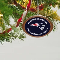 NFL New England Patriots Football Personalized Ornament, Custom Text for only USD 30.99 | Hallmark
