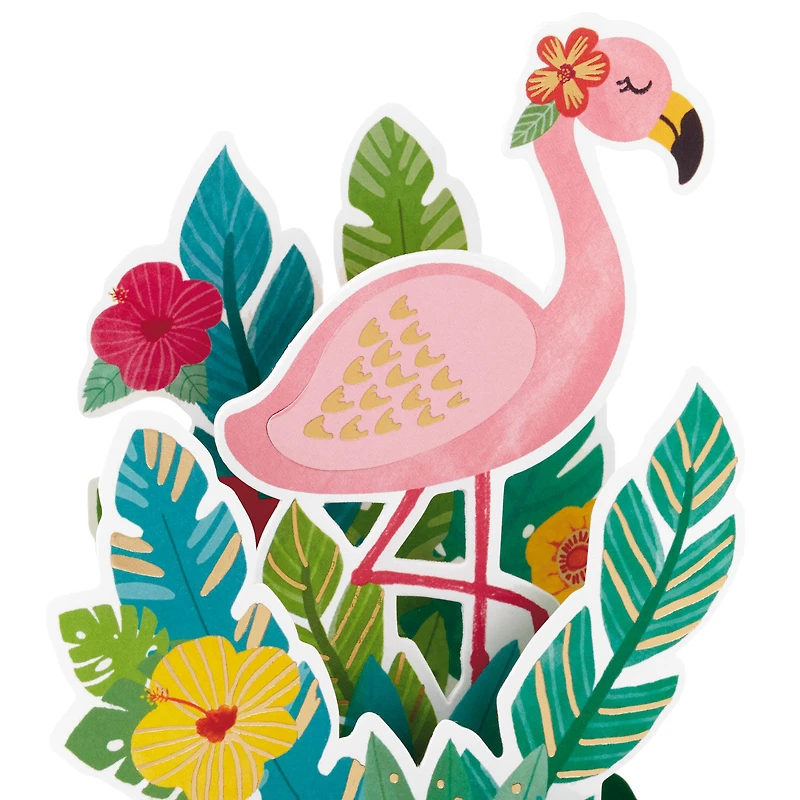 Sunny Hello Flamingo 3D Pop-Up Hello Card for only USD 5.99 | Hallmark