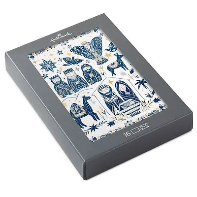 Folk Art Manger Scene Boxed Christmas Cards, Pack of 16 for only USD 12.49 | Hallmark