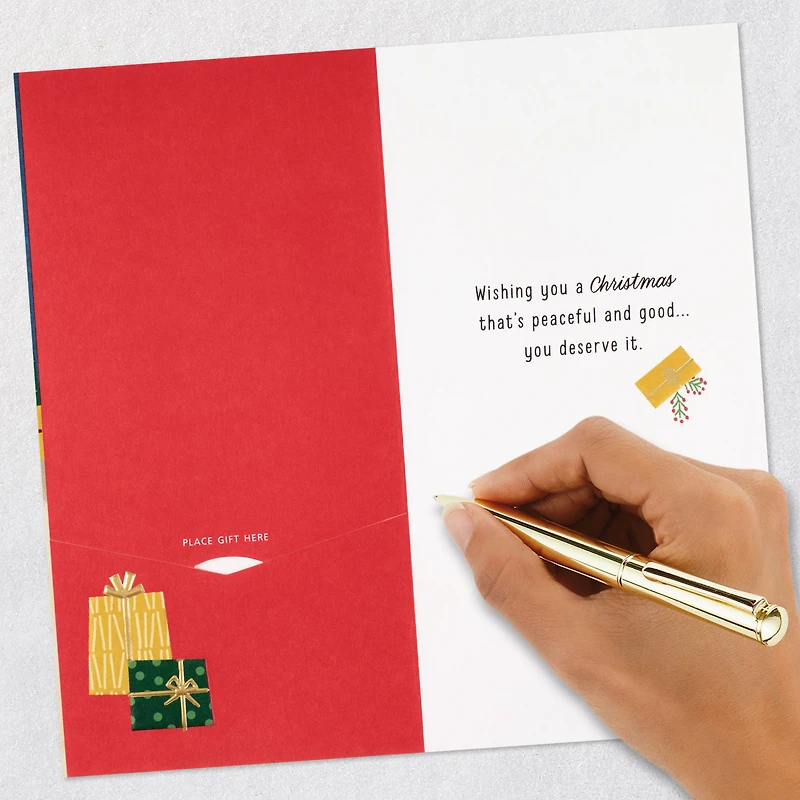 Cozy, Happy and Peaceful Money Holder Christmas Card for only USD 5.59 | Hallmark