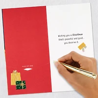 Cozy, Happy and Peaceful Money Holder Christmas Card for only USD 5.59 | Hallmark