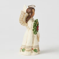 Jim Shore Woodland Angel With Wreath and Cardinal Figurine, 5.31" for only USD 39.99 | Hallmark