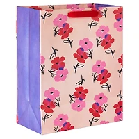 13" Pink and Red Flowers on Peach Large Valentine's Day Gift Bag for only USD 4.99 | Hallmark