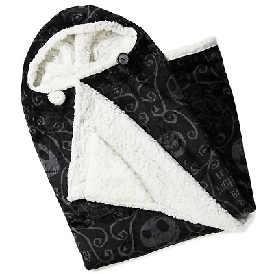 Disney Tim Burton's The Nightmare Before Christmas Jack Skellington Hooded Blanket for only USD 55.99 | Hallmark
