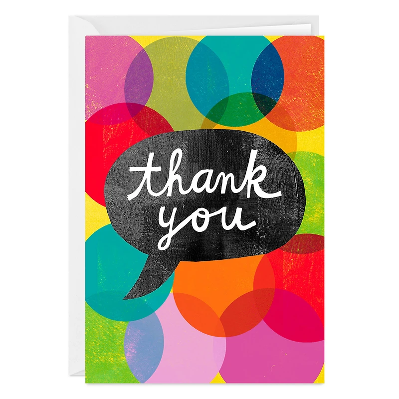 Word Bubble Custom Thank-You Card for only USD 4.99 | Hallmark