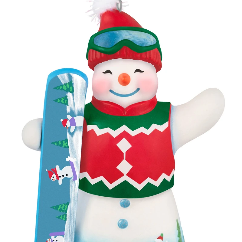 Snowtop Lodge Ollie U. Halfpipe Porcelain Ornament for only USD 28.99 | Hallmark