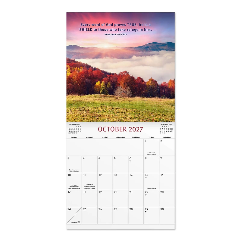 Proverbs 2027 Inspirational 12-Month Wall Calendar, 12x12 for only USD 16.99 | Hallmark