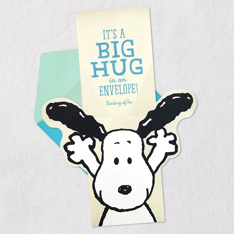 Peanuts® Snoopy Hug in an Envelope Funny Pop-Up Encouragement Card for only USD 5.59 | Hallmark