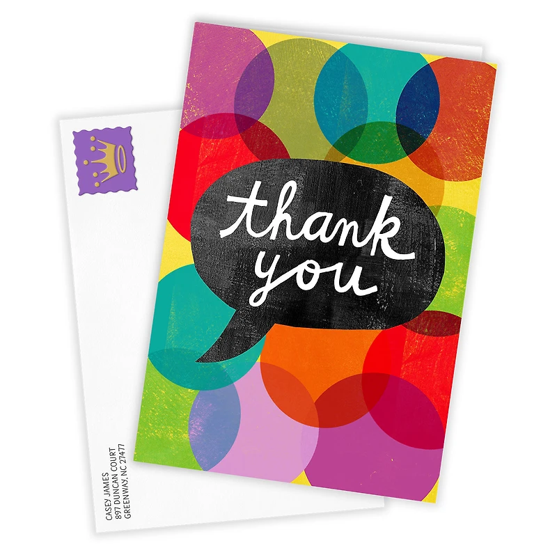 Word Bubble Custom Thank-You Card for only USD 4.99 | Hallmark