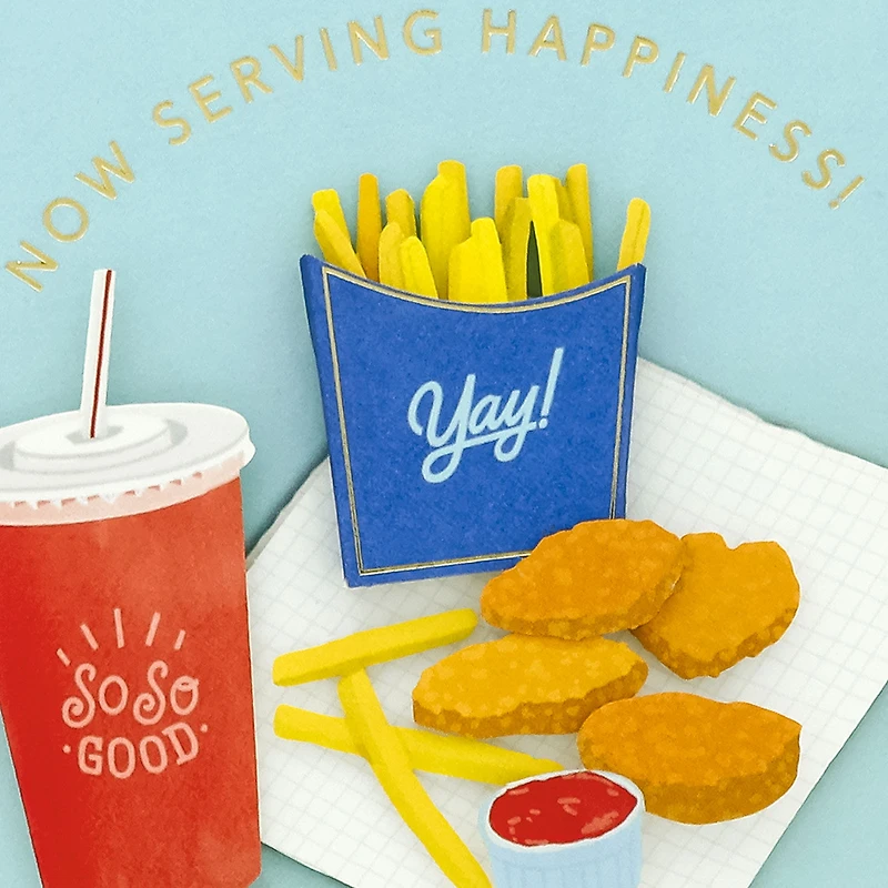 Now Serving Happiness Birthday Card for Kids for only USD 7.59 | Hallmark