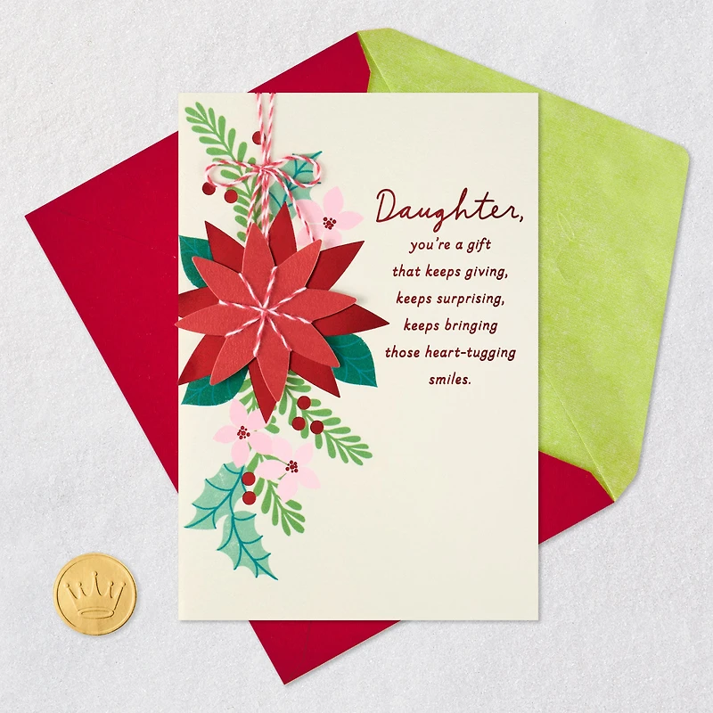 You're a Gift That Keeps Giving Christmas Card for Daughter for only USD 6.99 | Hallmark