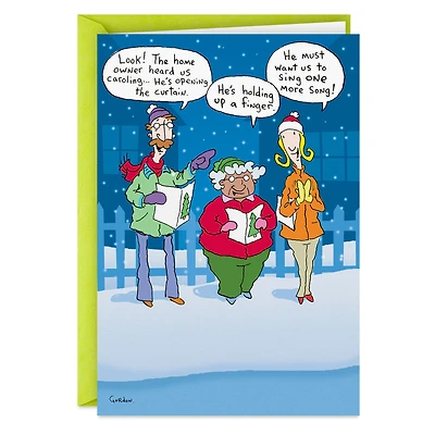 Flipping Christmas Spirit Carolers Funny Christmas Card for only USD 3.49 | Hallmark