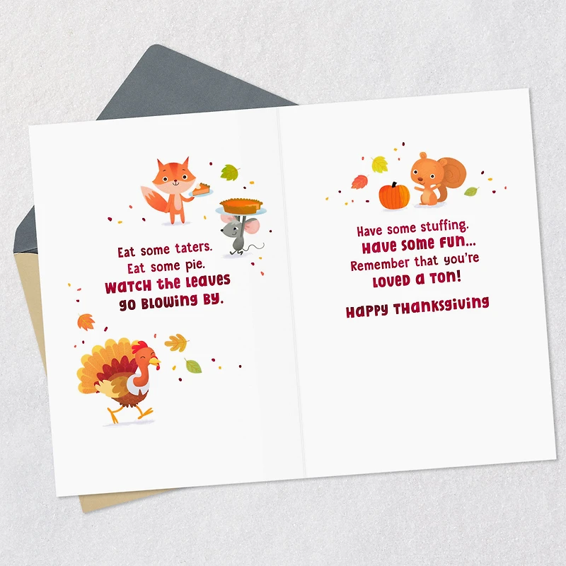 Cute Critter Poem Thanksgiving Card for Kids for only USD 2.99 | Hallmark