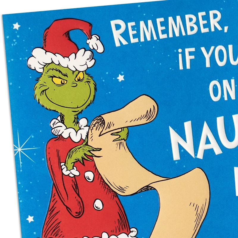 Dr. Seuss's How the Grinch Stole Christmas!™ Grinch-Approved Naughty List Funny Pop-Up Christmas Card for only USD 5.99 | Hallmark