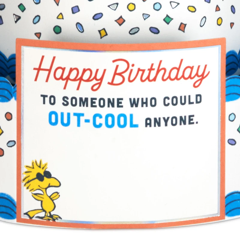 Peanuts® Joe Cool Snoopy Cake 3D Pop-Up Birthday Card for only USD 8.99 | Hallmark
