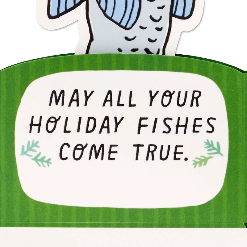 Christmas Cod Fish Pun Funny 3D Pop-Up Christmas Card for only USD 7.99 | Hallmark