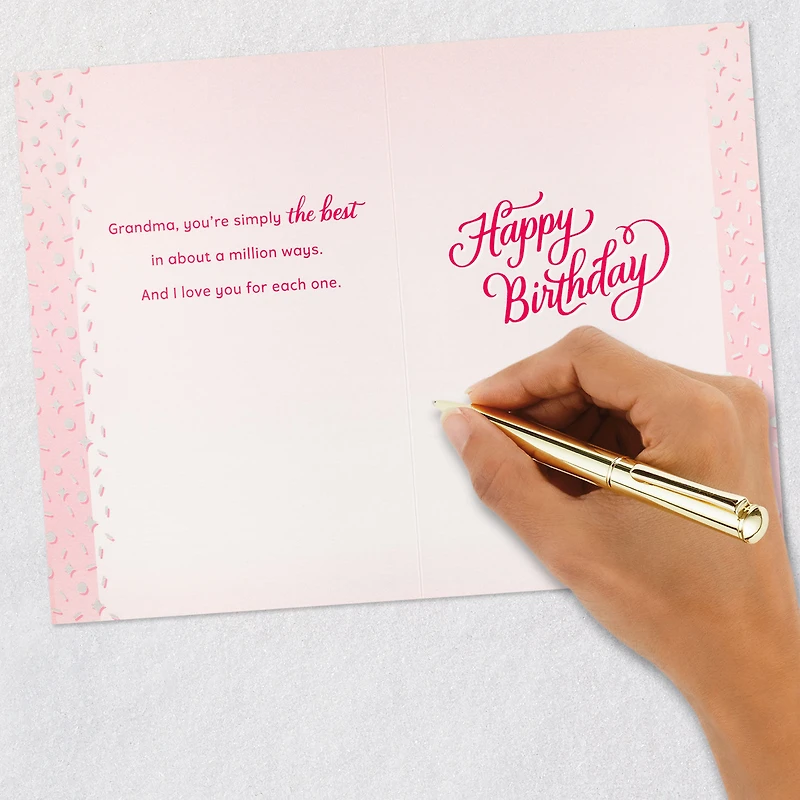 The Best in a Million Ways Birthday Card for Grandma for only USD 6.59 | Hallmark