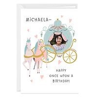 Personalized Princess Theme Photo Card for Kid for only USD 4.99 | Hallmark