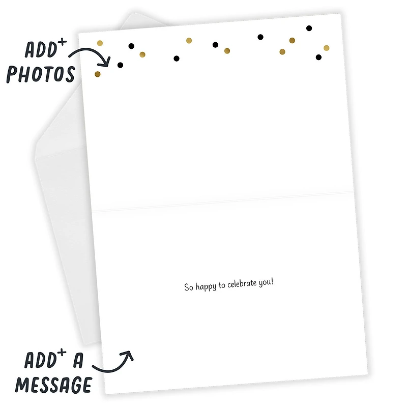 Black and Gold 2025 Graduate Custom Graduation Card for only USD 4.99 | Hallmark