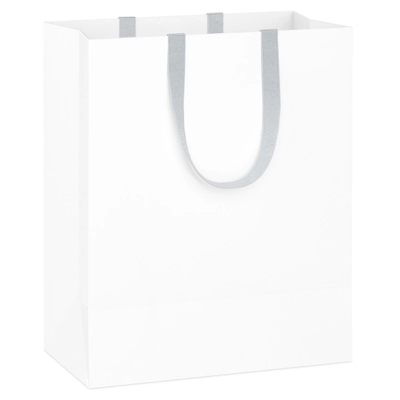 9.6" Solid White Medium Gift Bag for only USD 3.99 | Hallmark