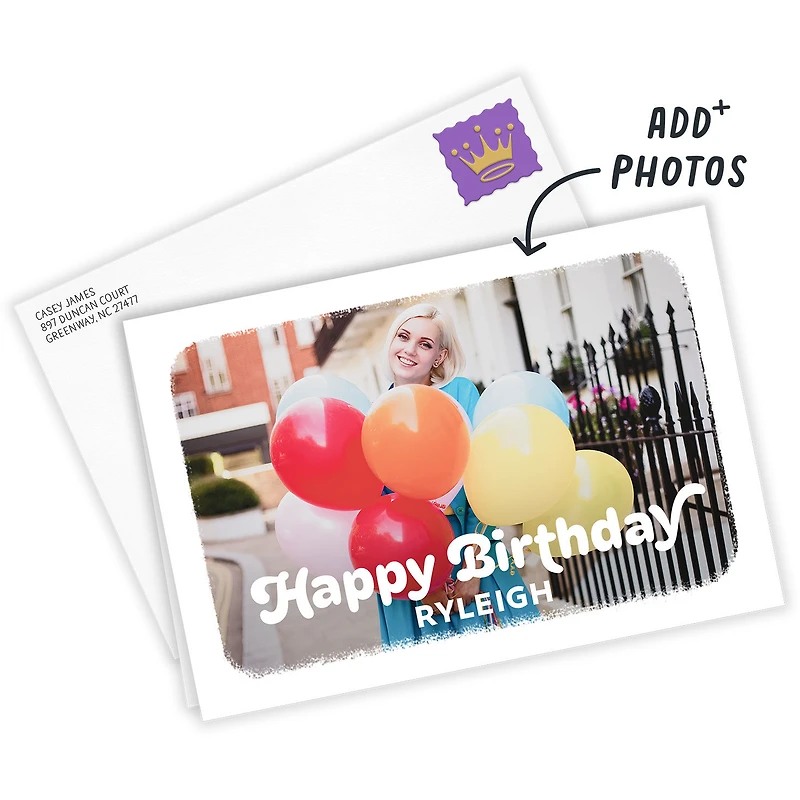 Personalized Full Photo Birthday Photo Card, 5x7 Horizontal for only USD 4.99 | Hallmark