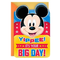 Disney Mickey Mouse Three Cheers for You Birthday Card for Kids for only USD 3.99 | Hallmark