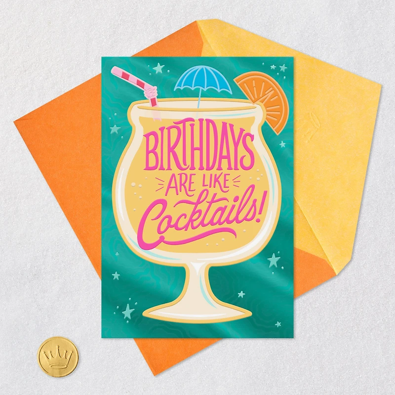 Birthdays Are Like Cocktails Funny Birthday Card for only USD 4.99 | Hallmark