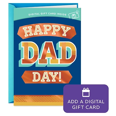 Happy Dad Day Gift Card Greeting Father's Day Card for only USD 4.99 | Hallmark