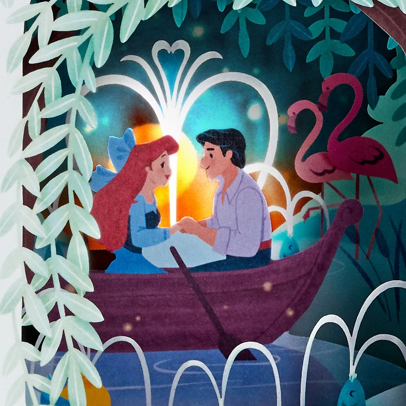 Disney The Little Mermaid You're the Best Part of My World Romantic Musical 3D Pop-Up Love Card With Light for only USD 11.99 | Hallmark