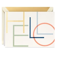 Modern Hello Boxed Blank Notes, Pack of 8 for only USD 15.49 | Hallmark