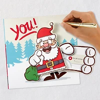 Making a Donation Santa Funny Pop-Up Money Holder Christmas Card for only USD 4.99 | Hallmark