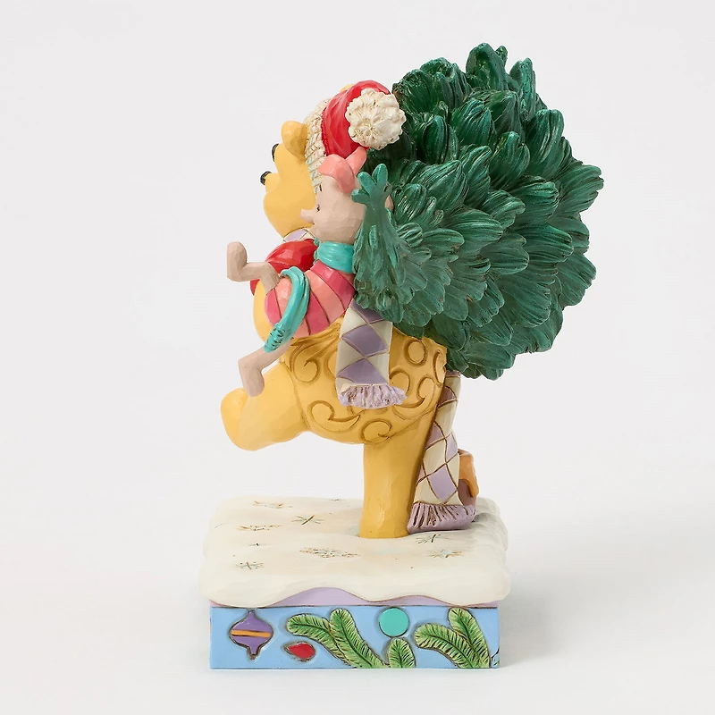 Jim Shore Disney Winnie the Pooh With Christmas Tree Figurine, 6.22" for only USD 69.99 | Hallmark