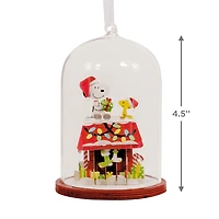 Peanuts® Snoopy's Doghouse Cloche Glass and Paper Hallmark Ornament for only USD 28.99 | Hallmark