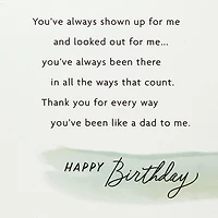 You're Like a Dad to Me Birthday Card for Him for only USD 6.99 | Hallmark