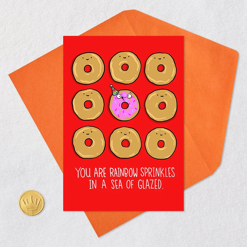 Rainbow Sprinkle Donut Birthday Card for only USD 3.99 | Hallmark