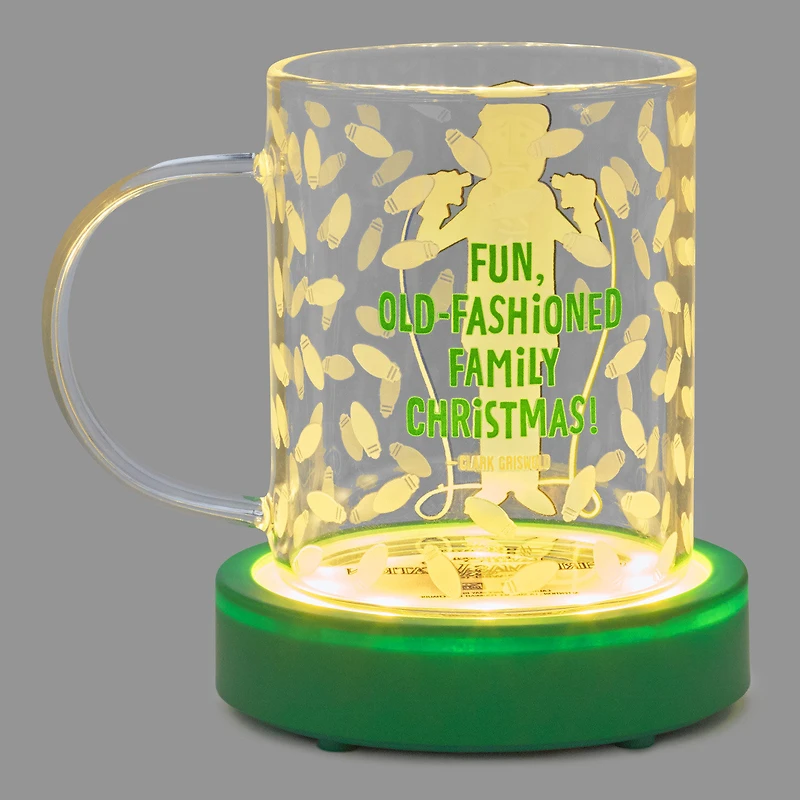 National Lampoon's Christmas Vacation™ Clark Griswold Glass Mug With Light and Sound Base, 13 oz. for only USD 39.99 | Hallmark