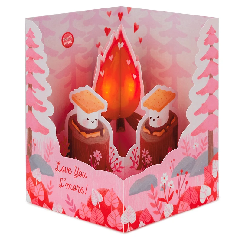 Love You S'More Musical 3D Pop-Up Valentine's Day Card With Light for only USD 8.99 | Hallmark