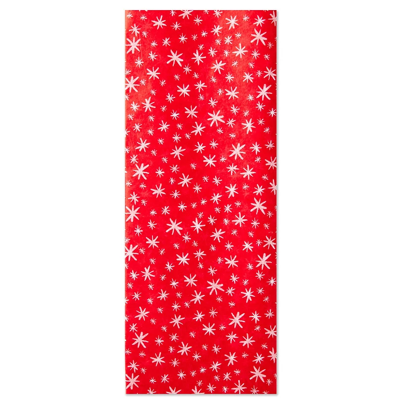 Simple Snowflakes on Red Holiday Tissue Paper, 6 sheets for only USD 1.99 | Hallmark