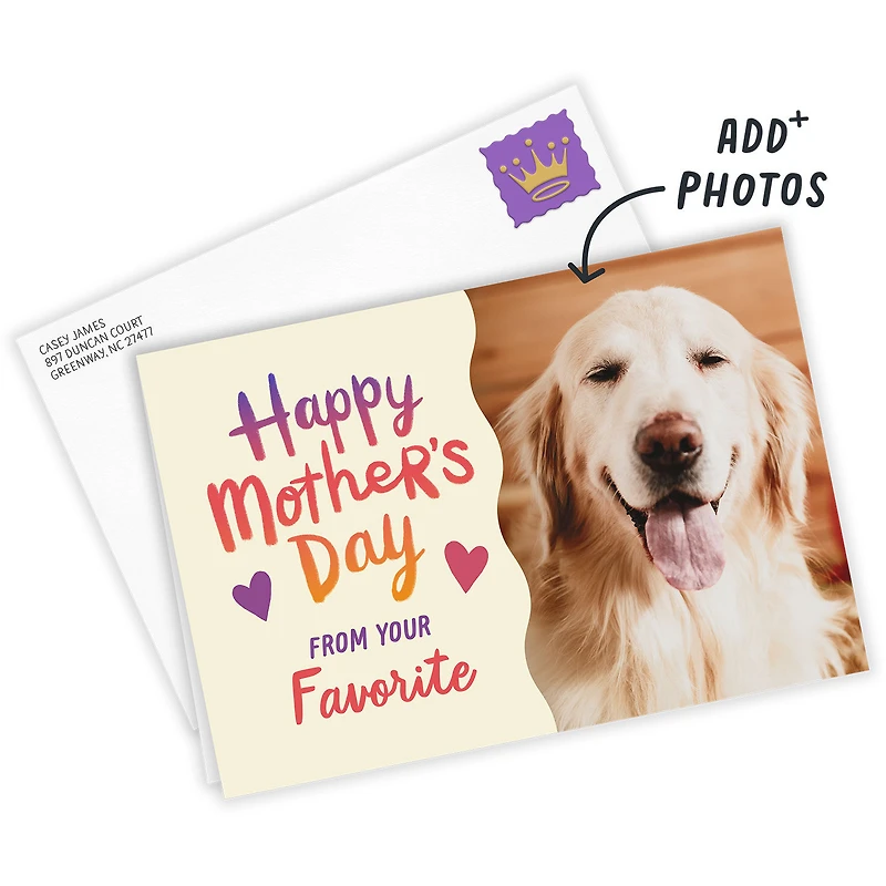 Bright Ombré and Hearts Custom Mother's Day Card for only USD 4.99 | Hallmark