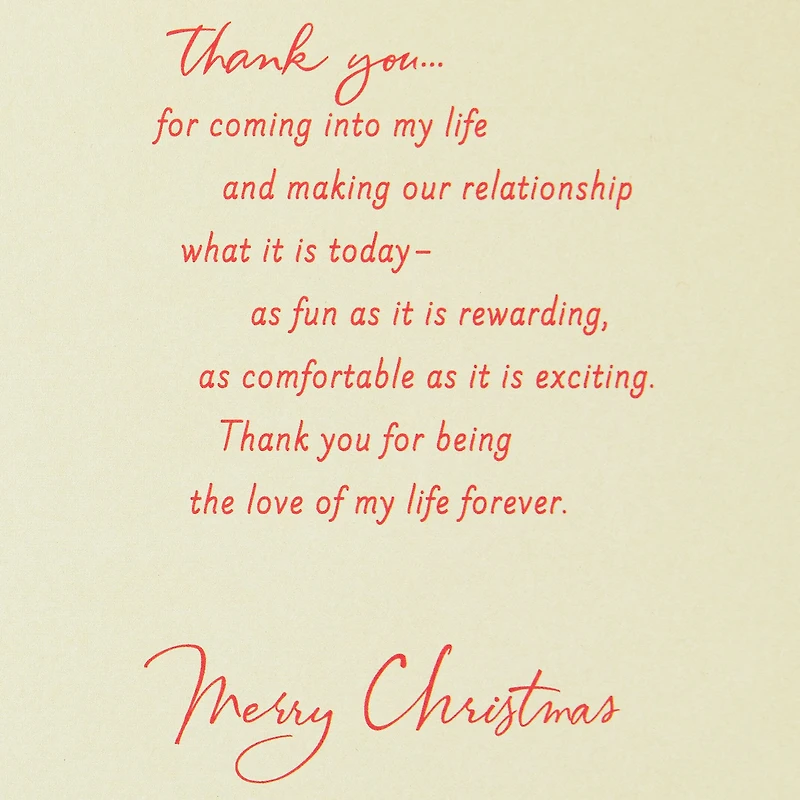 So Grateful You're Mine Romantic Christmas Card for Her for only USD 6.59 | Hallmark