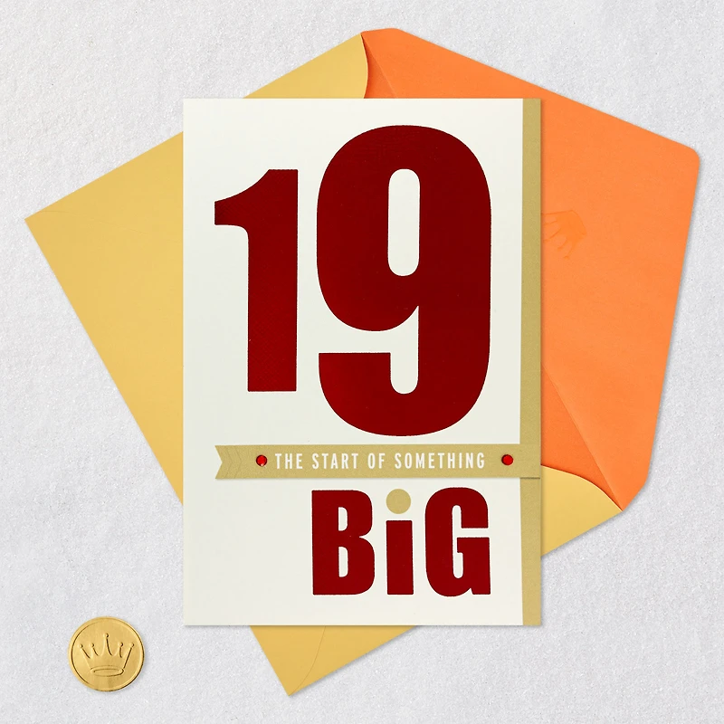The Start of Something Big 19th Birthday Card for only USD 5.59 | Hallmark