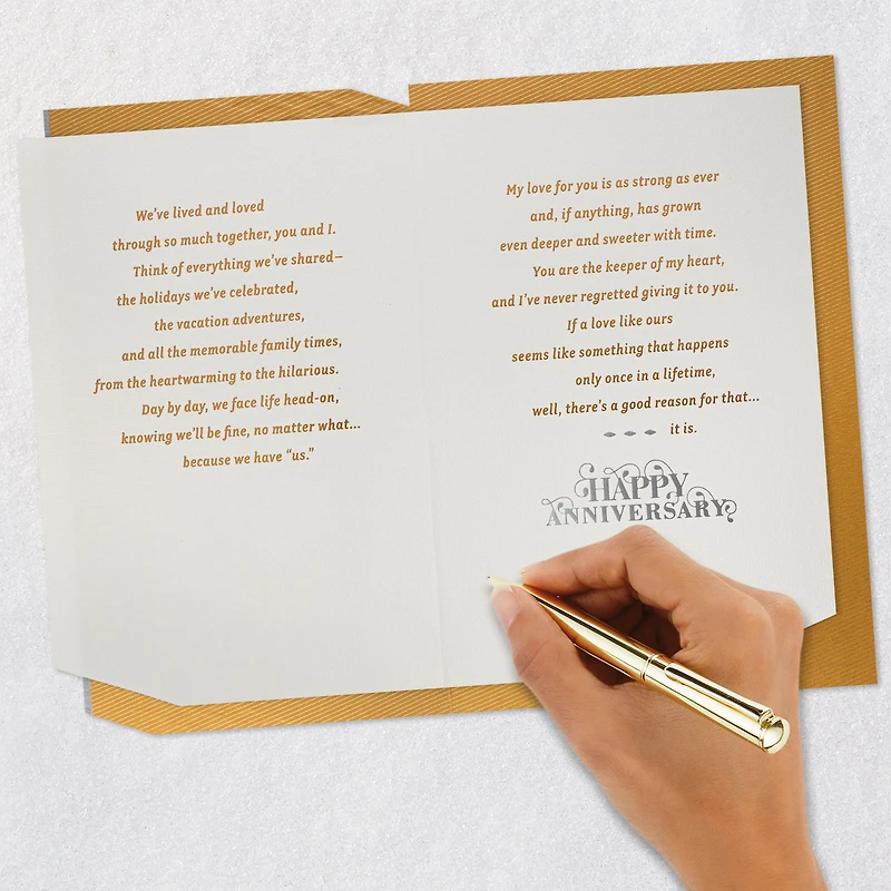 Our Love Is Once in a Lifetime Romantic Anniversary Card for only USD 8.59 | Hallmark