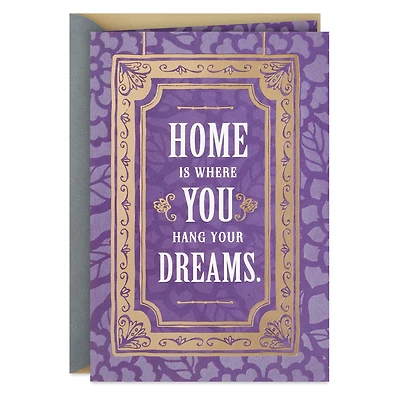 Home Is Where You Hang Your Dreams New Home Card for only USD 4.99 | Hallmark