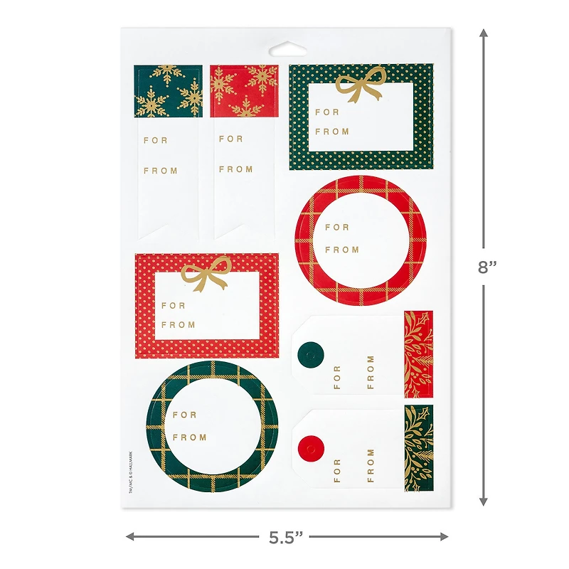 Winter Elegance Gift Tag Stickers, Pack of 96 for only USD 5.99 | Hallmark