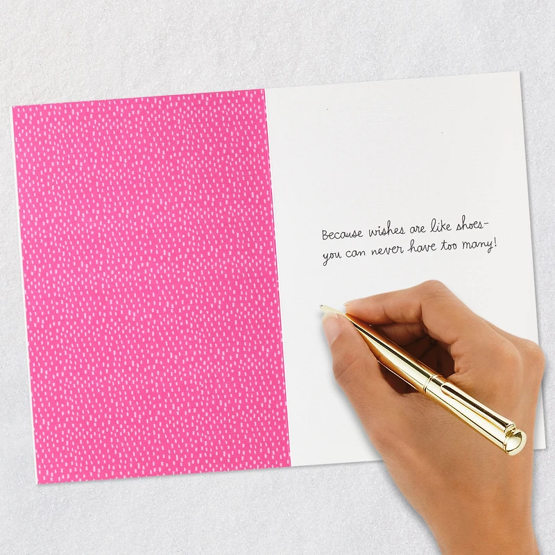Never Too Many Wishes...or Shoes Birthday Card for only USD 7.59 | Hallmark