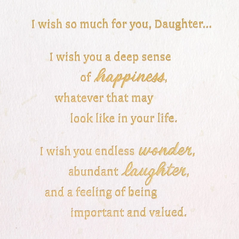 I Wish So Much for You Birthday Card for Daughter for only USD 5.59 | Hallmark