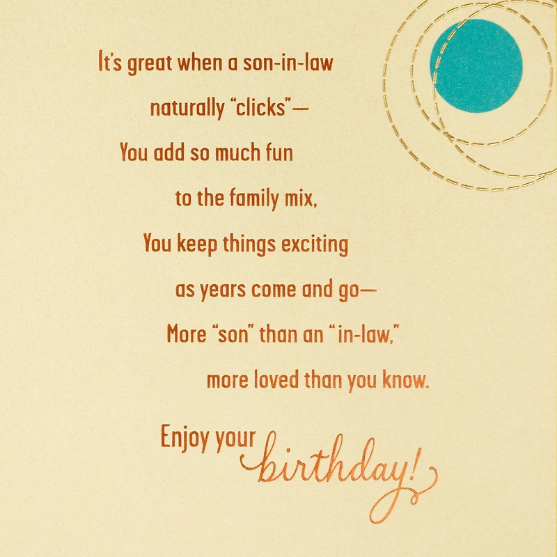 A Son-in-Law Who Naturally Clicks Birthday Card for only USD 7.99 | Hallmark