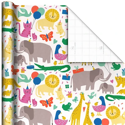 Zoo Animals Wrapping Paper, 20 sq. ft. for only USD 4.99 | Hallmark